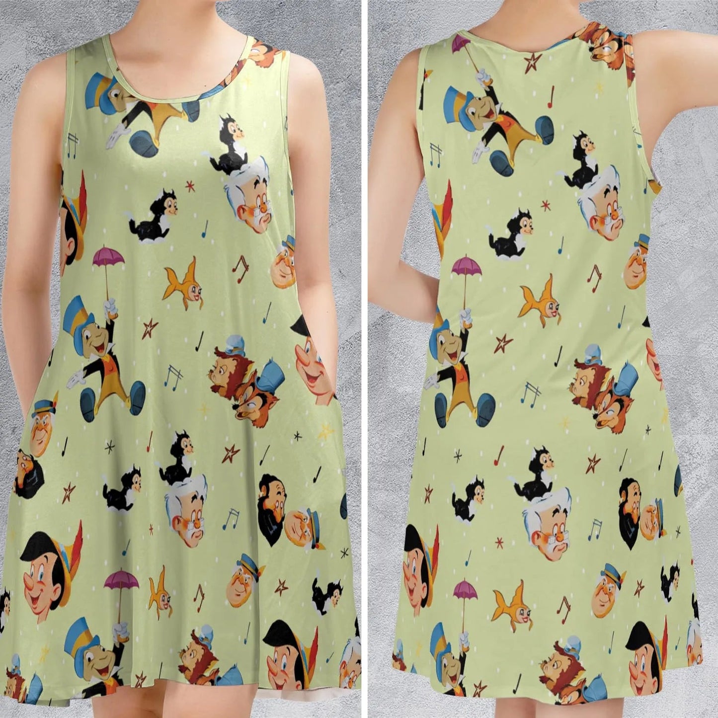 Casual Sleeveless Dress - ZRNDE2ZS