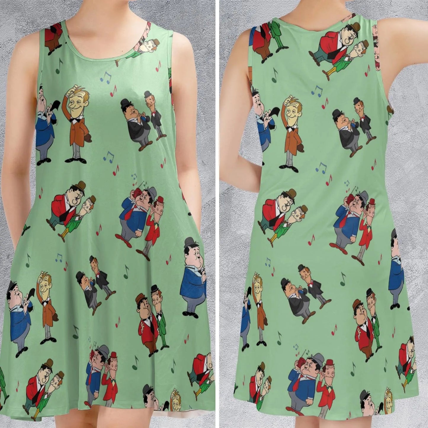 Casual Sleeveless Dress - D582ELRS