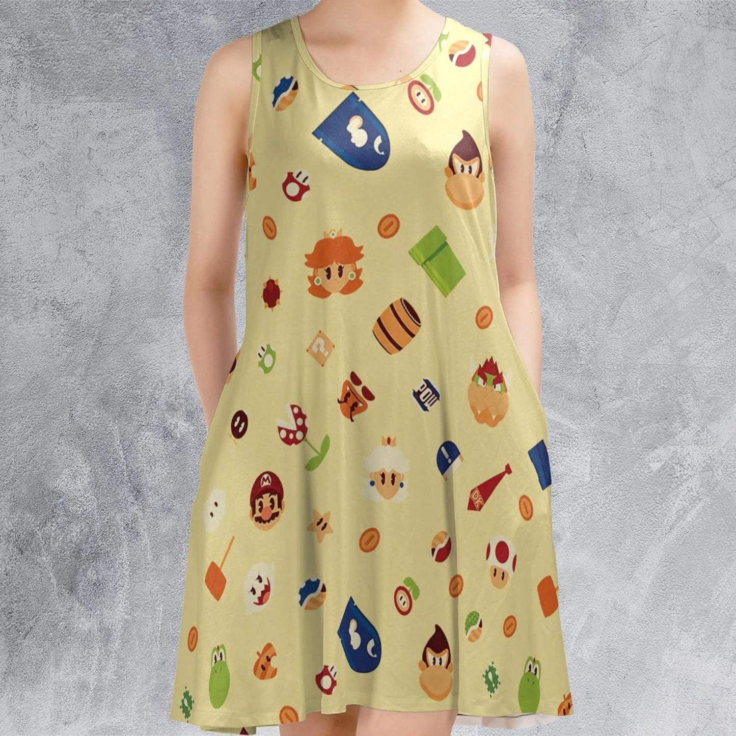 Casual Sleeveless Dress - MH4Z8E8M