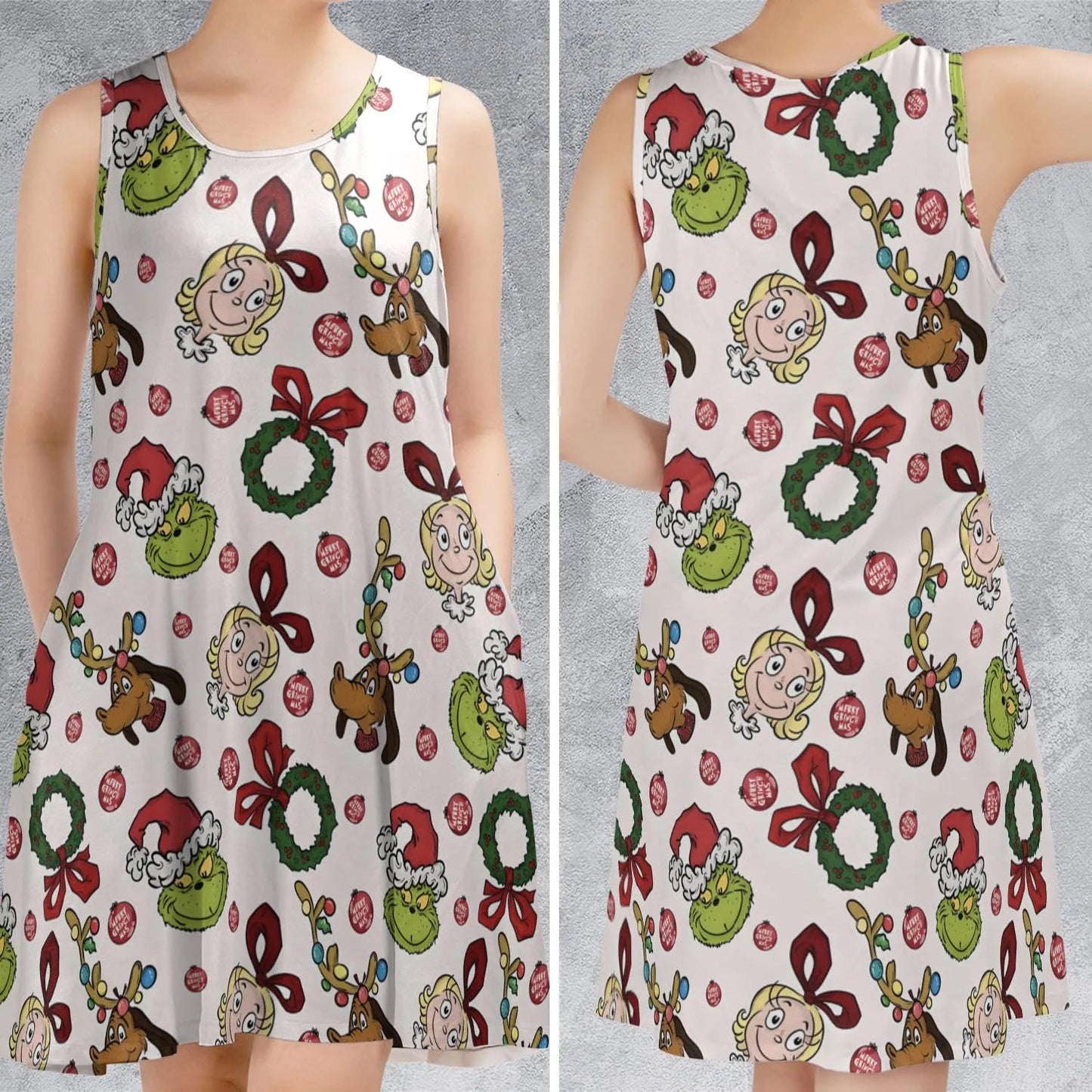 Casual Sleeveless Dress - H4YVYWYS