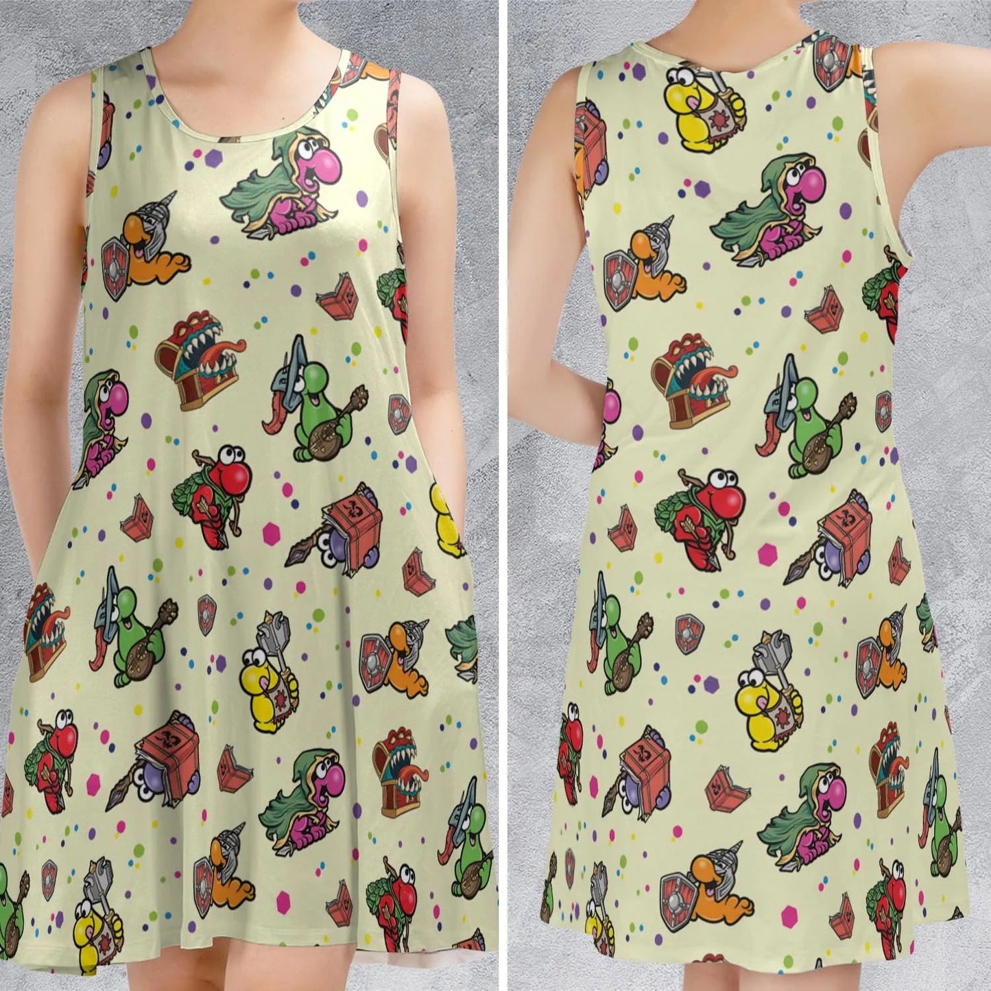 Casual Sleeveless Dress - RT68N2P6