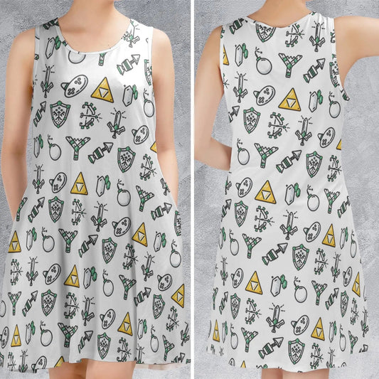 Casual Sleeveless Dress - 2PEQM7RA