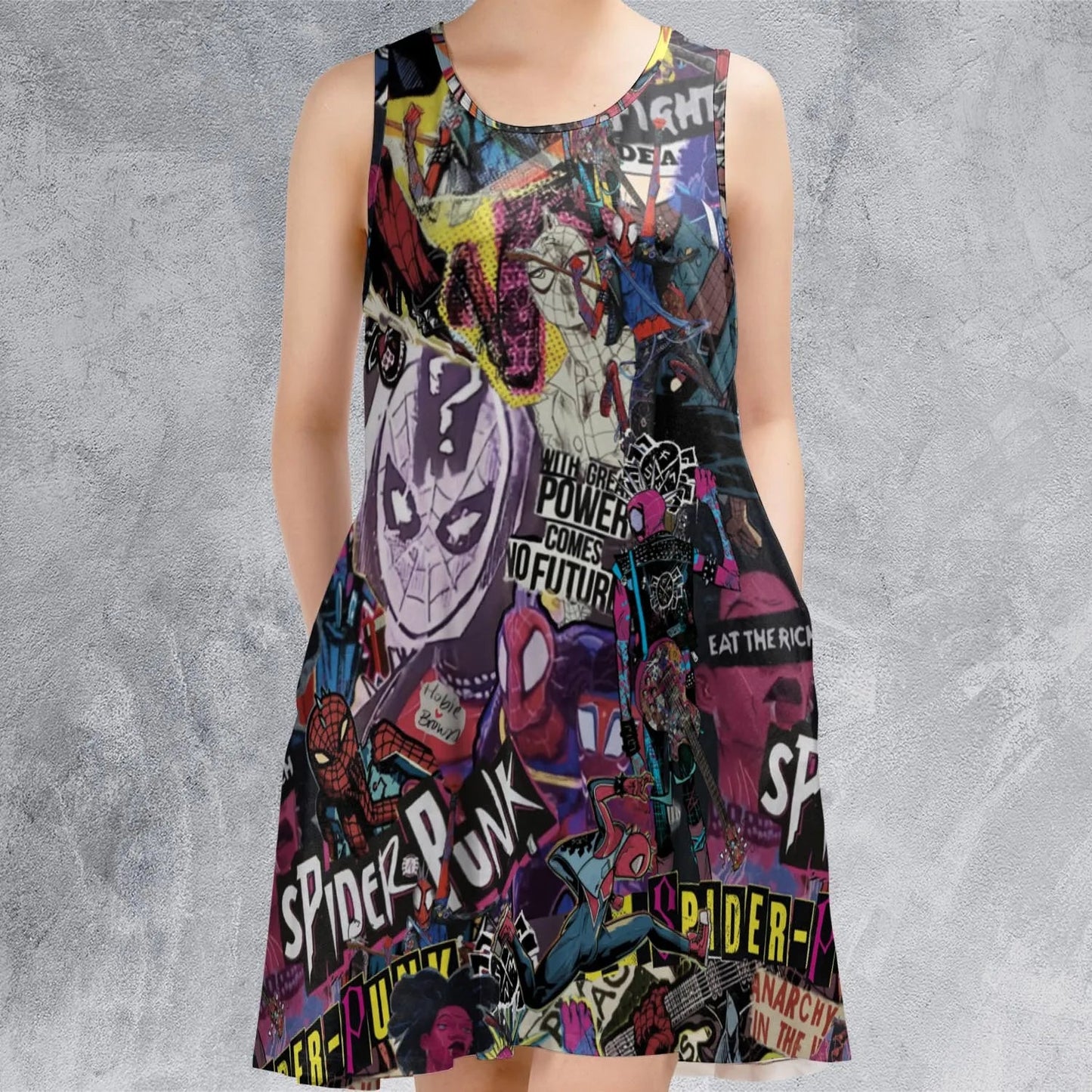 Casual Sleeveless Dress - PA1AJPBW