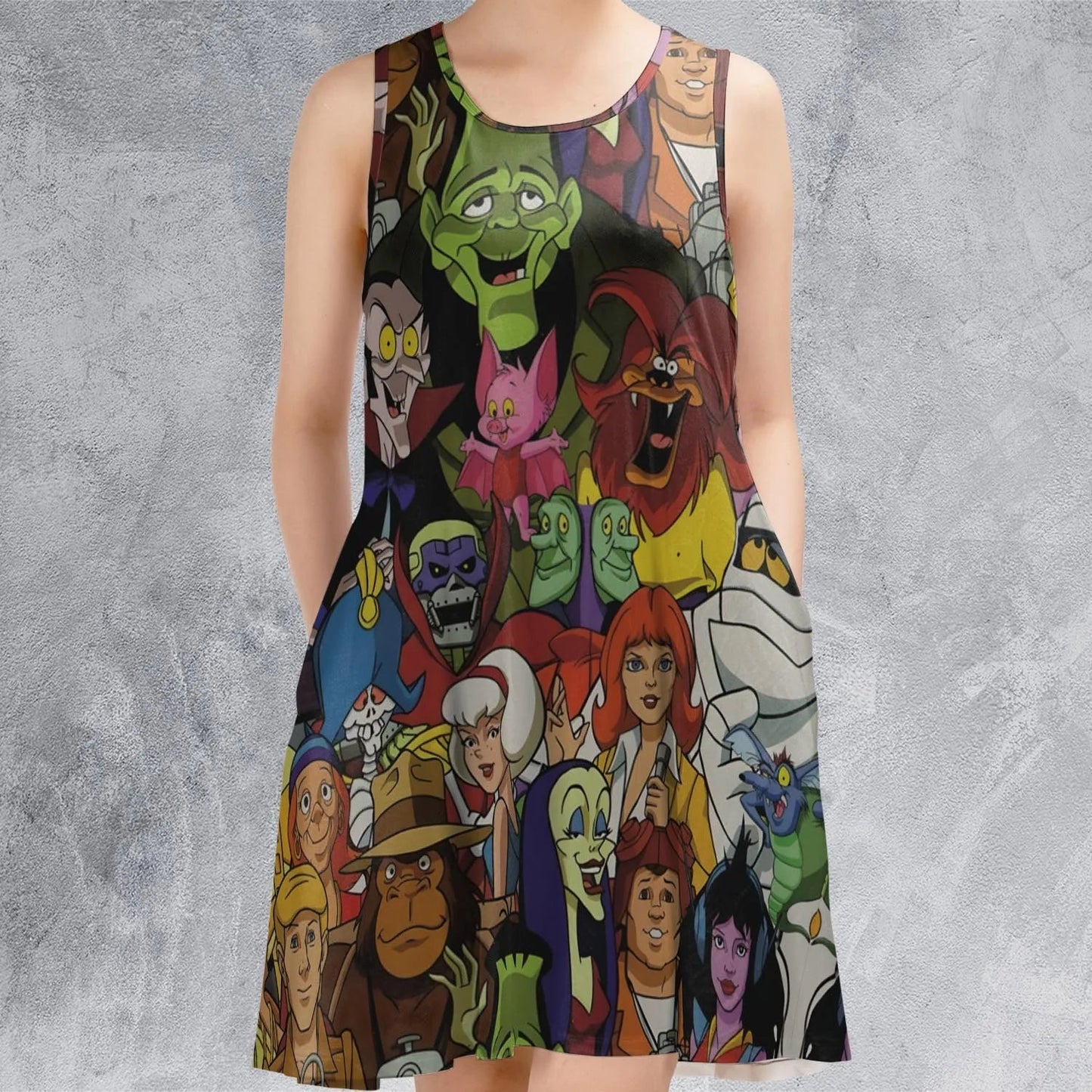 Casual Sleeveless Dress - Q7HT5GHM