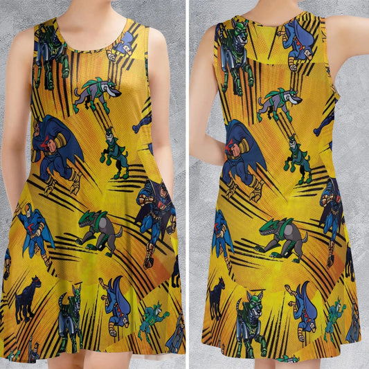 Casual Sleeveless Dress - 4BC657E1