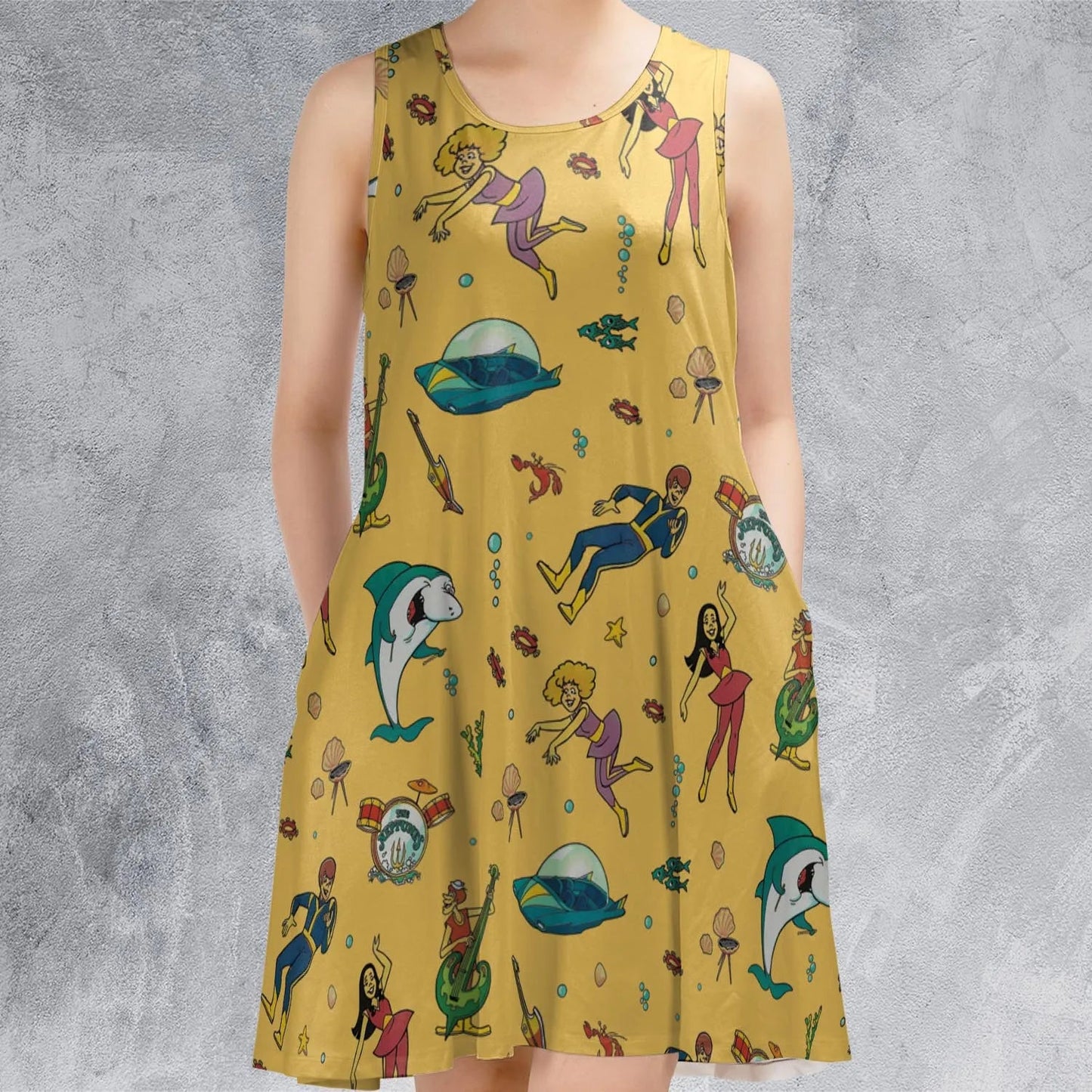 Casual Sleeveless Dress - SU1AP3FZ