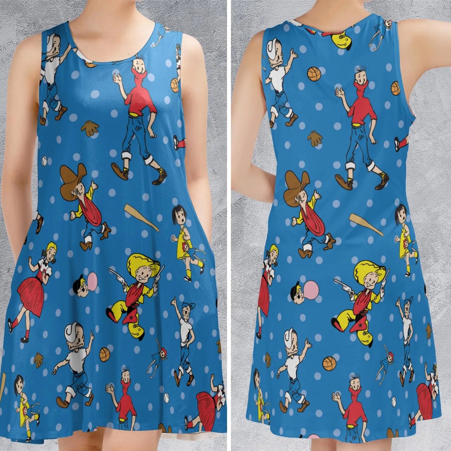 Casual Sleeveless Dress - ZGEU7F69