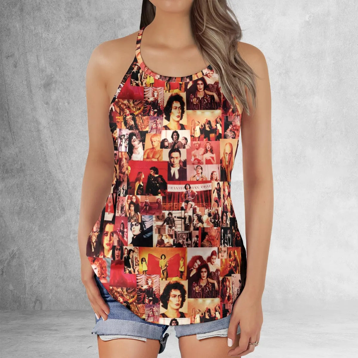 Lattice Back Tank Top - 1UFALUXD