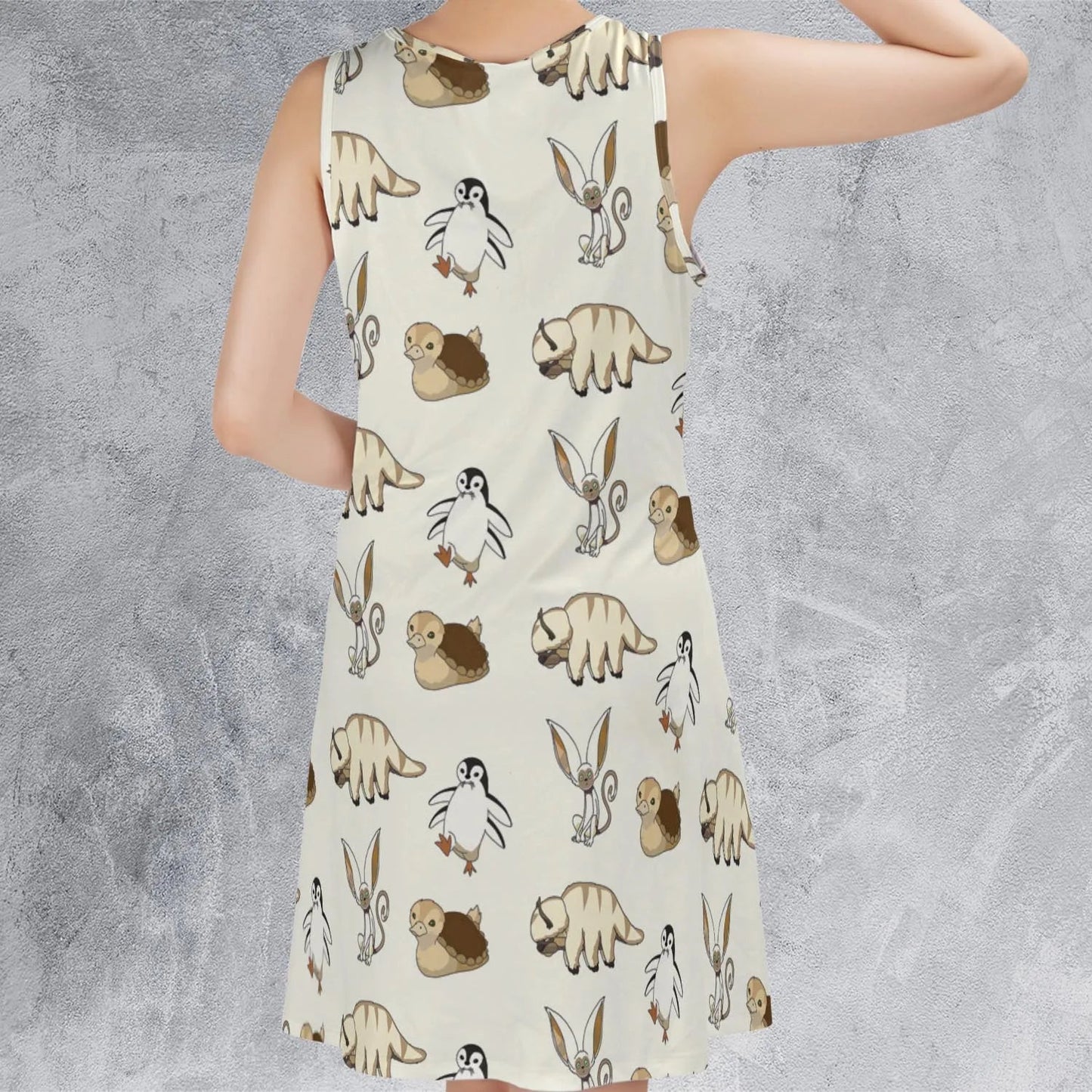 Casual Sleeveless Dress - 931HFNTK