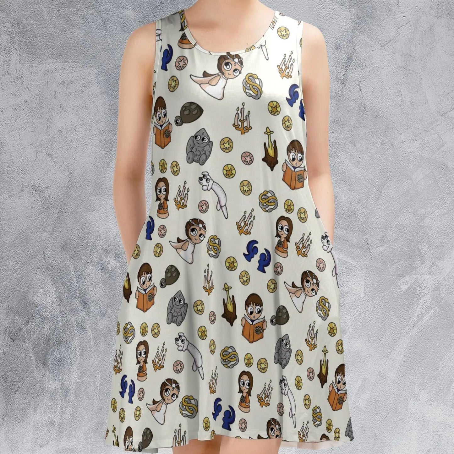 Casual Sleeveless Dress - LP3LGD3Z
