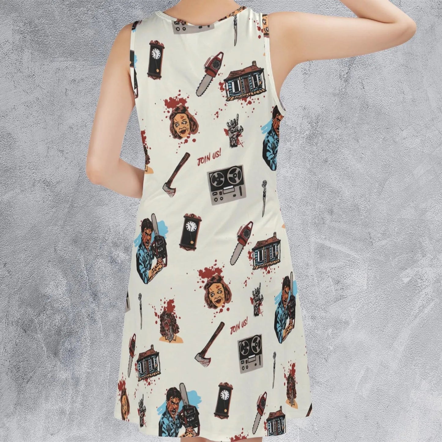Casual Sleeveless Dress - 651UKB11