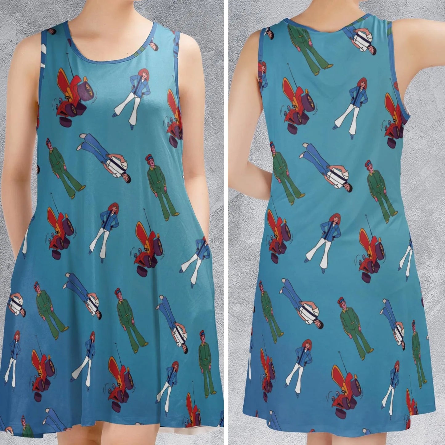 Casual Sleeveless Dress - T81Q5LGR
