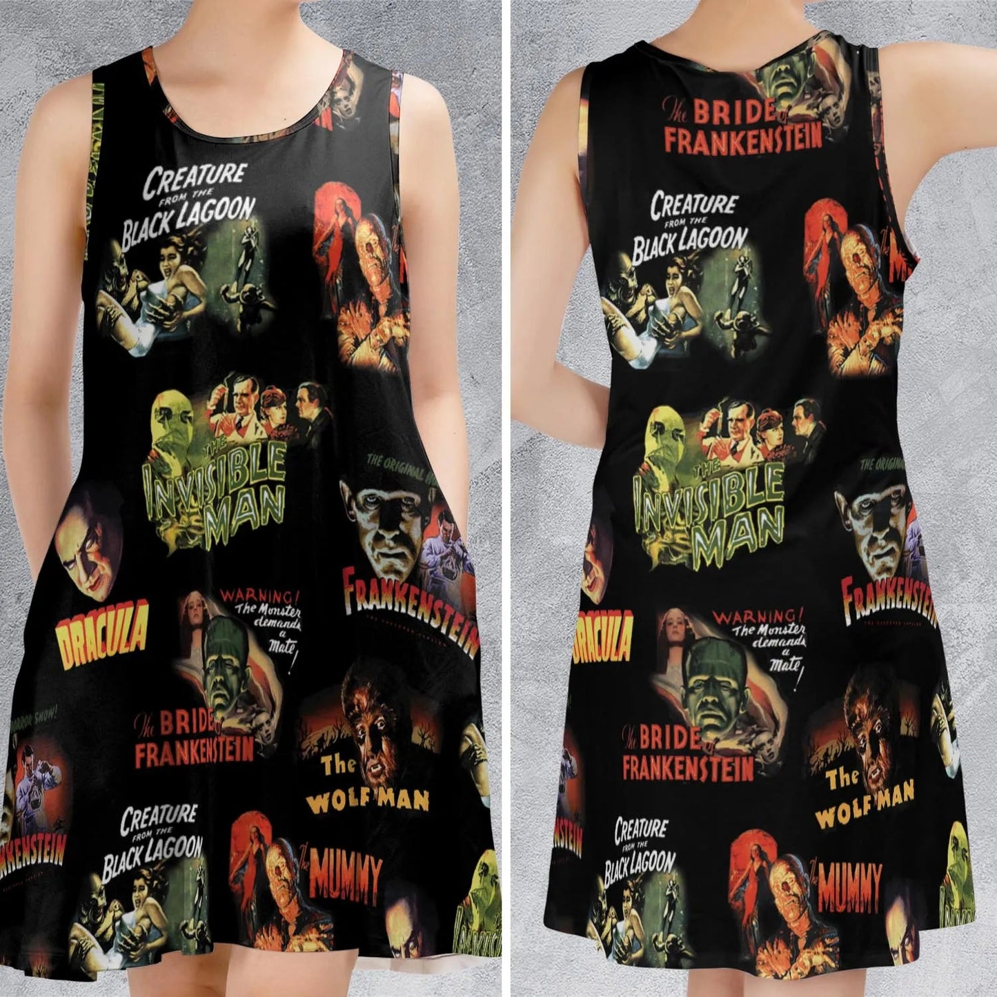 Casual Sleeveless Dress - D5NAZ3AW