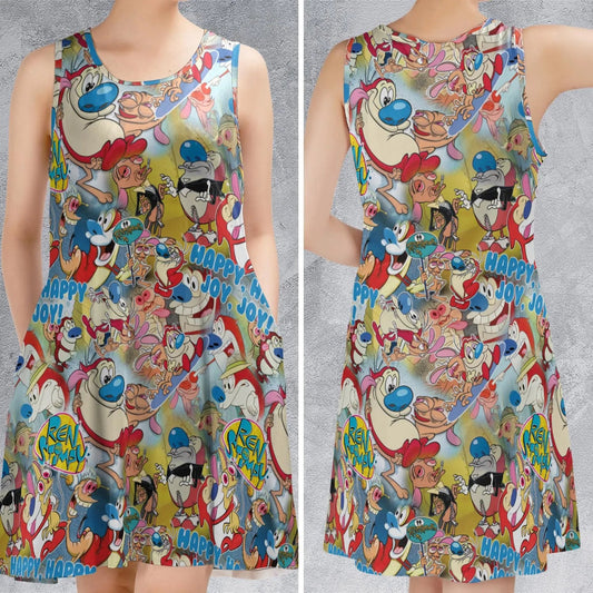 Casual Sleeveless Dress - 1UNAXQWQ