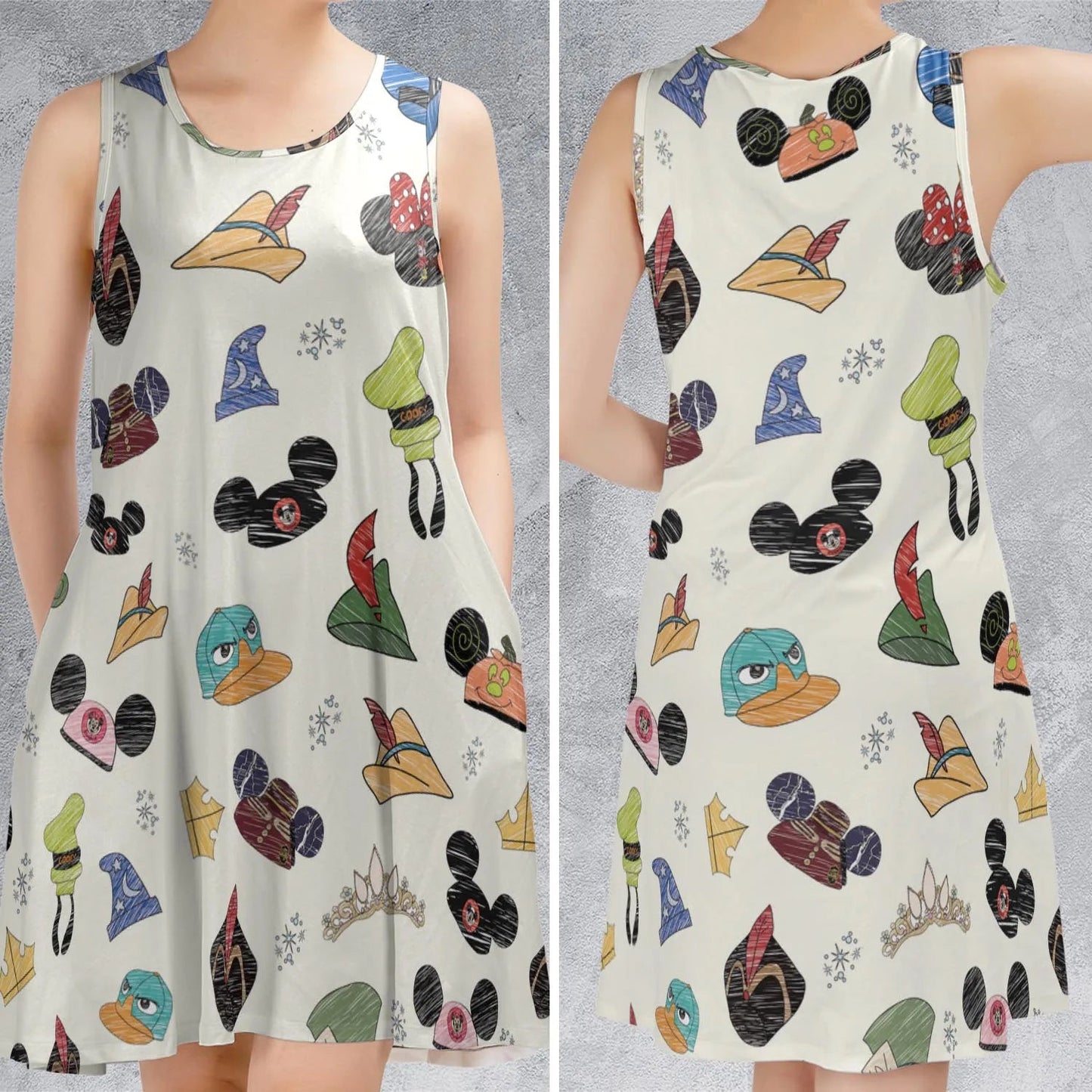 Casual Sleeveless Dress - H2AR5XAM