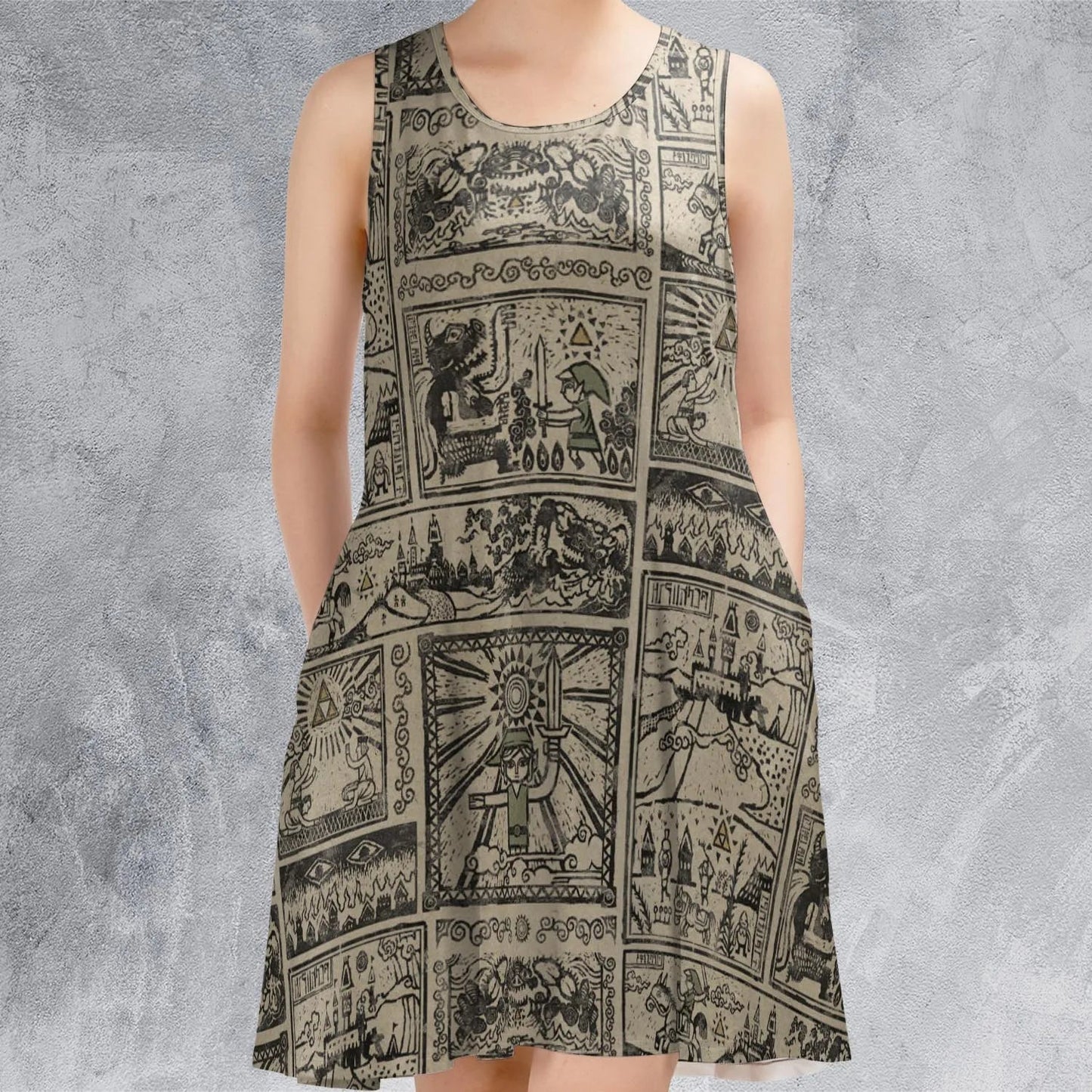 Casual Sleeveless Dress - C7PT869B