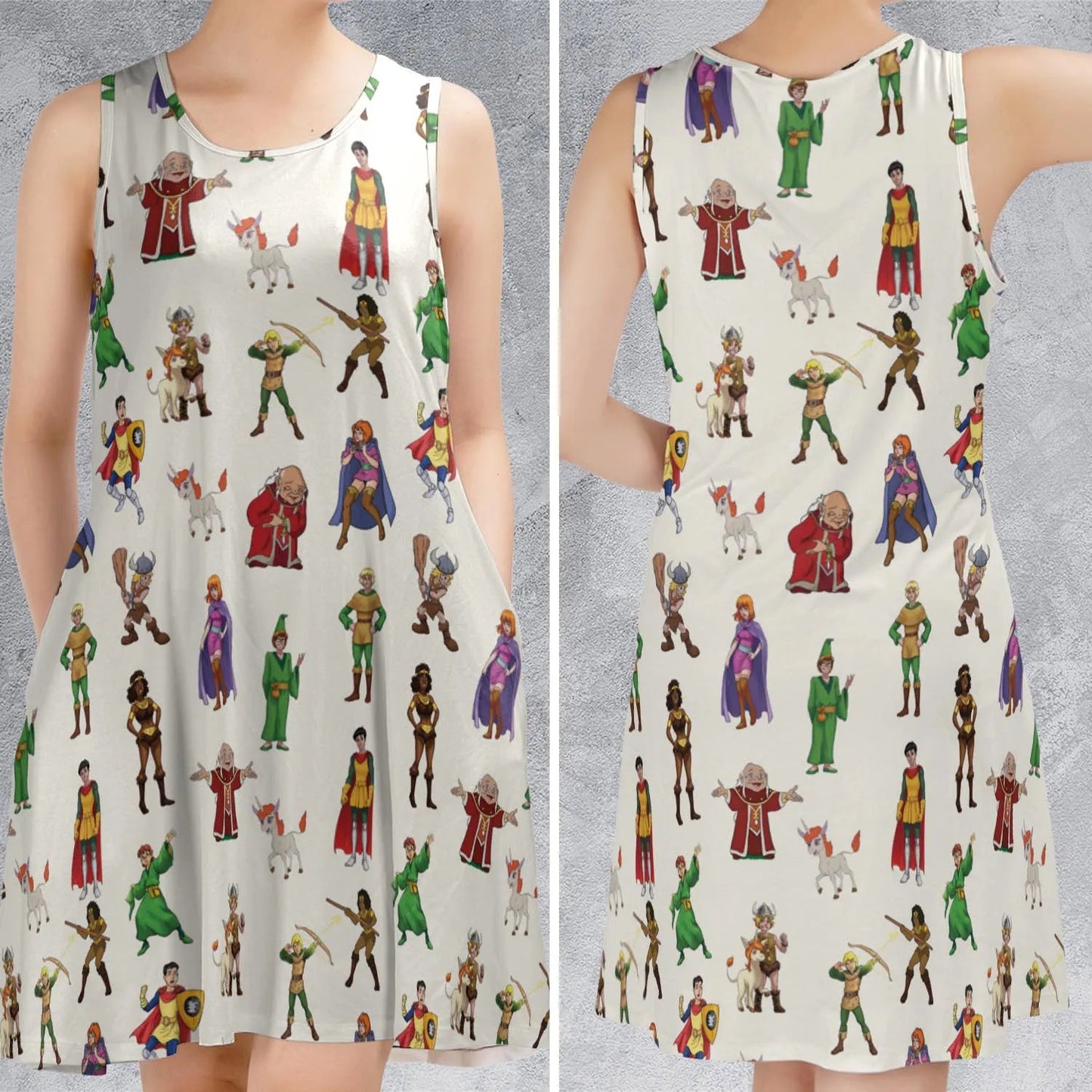 Casual Sleeveless Dress - 8SJ5EGM2