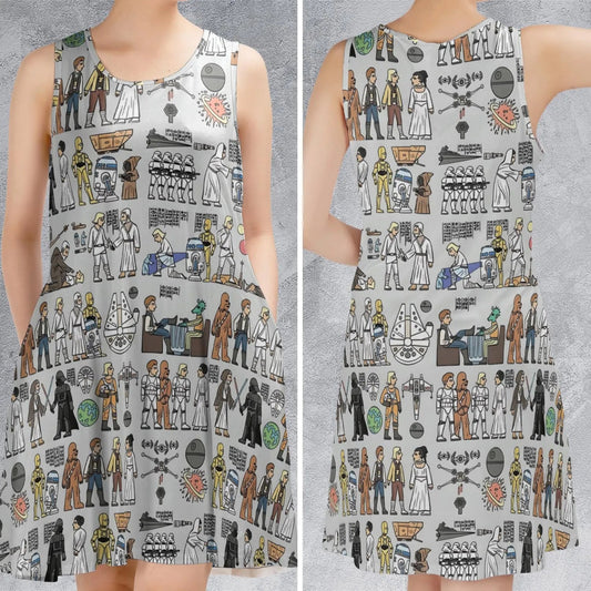 Casual Sleeveless Dress - AYJN3MRR