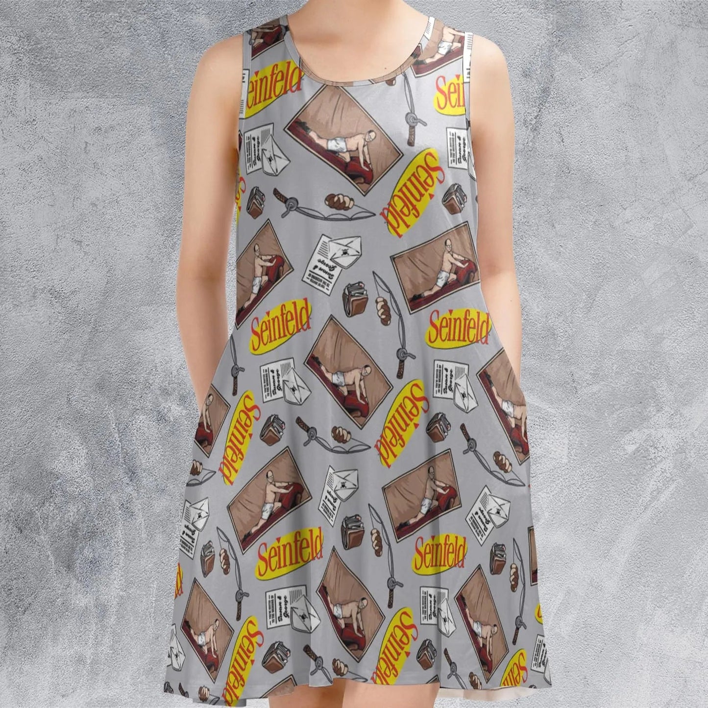 Casual Sleeveless Dress - 8YAY7FM8