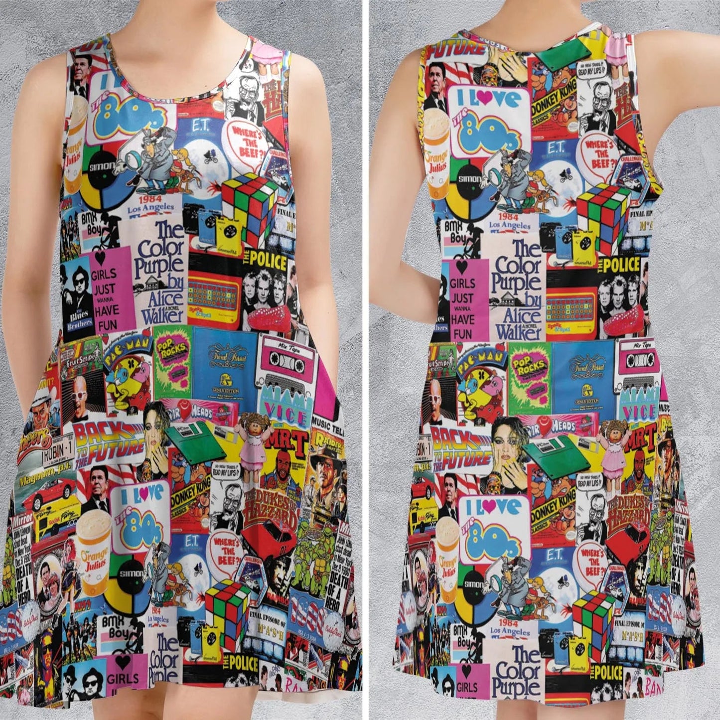 Casual Sleeveless Dress - X18BMV5H