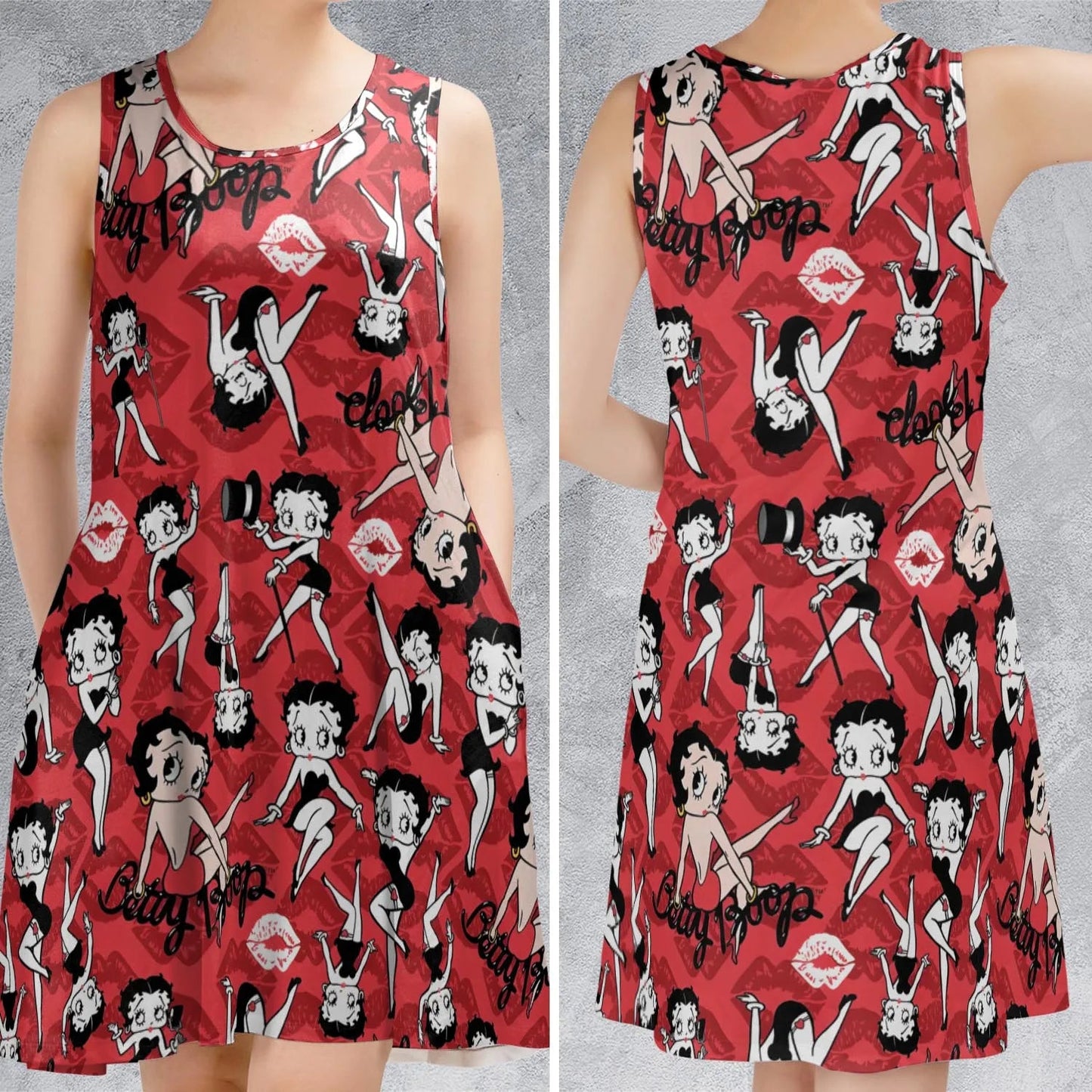 Casual Sleeveless Dress - PSRS81JJ