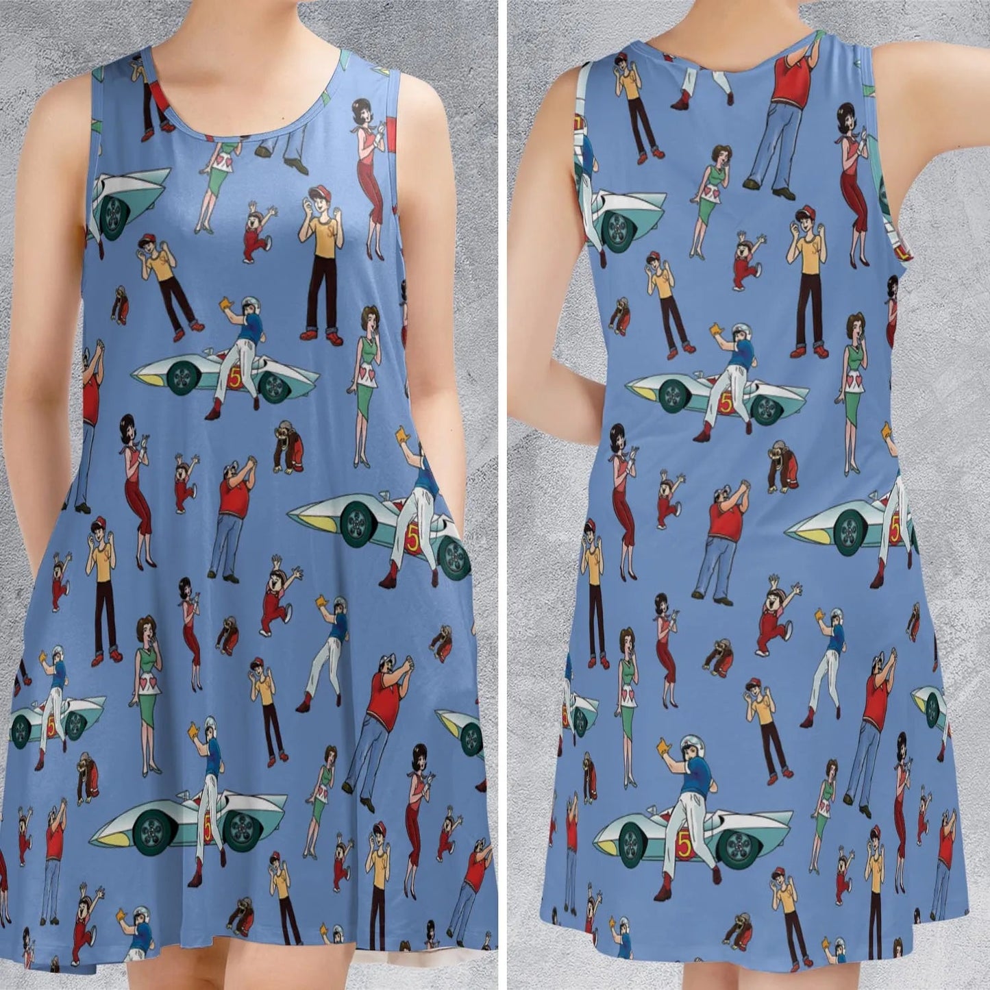 Casual Sleeveless Dress - 6F1X2618