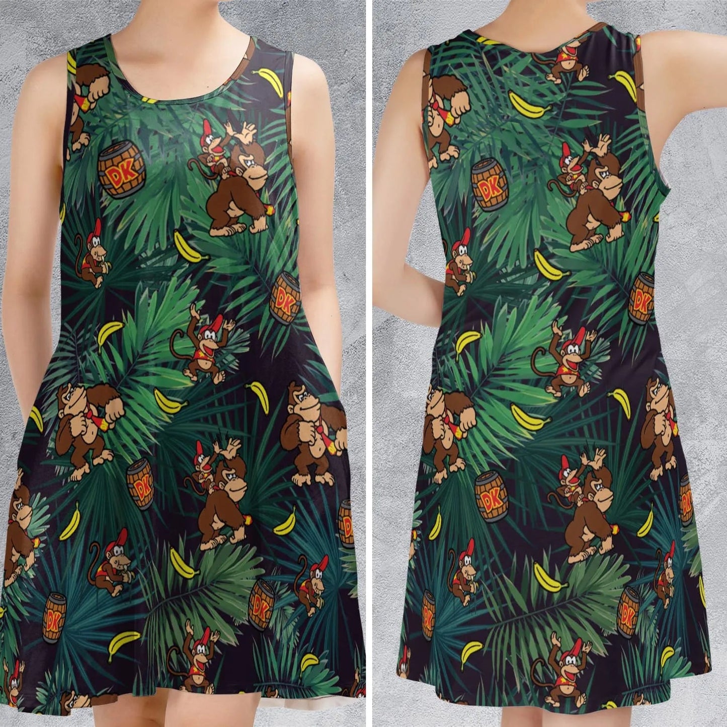 Casual Sleeveless Dress - 64T6MWVS