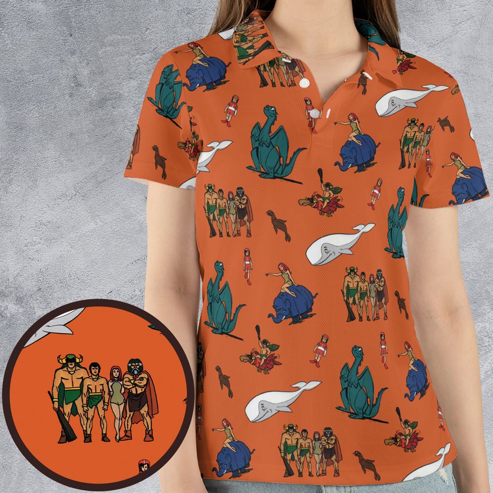 AOP Men/Women Polo Shirt - V3V2WXTT -  - 4