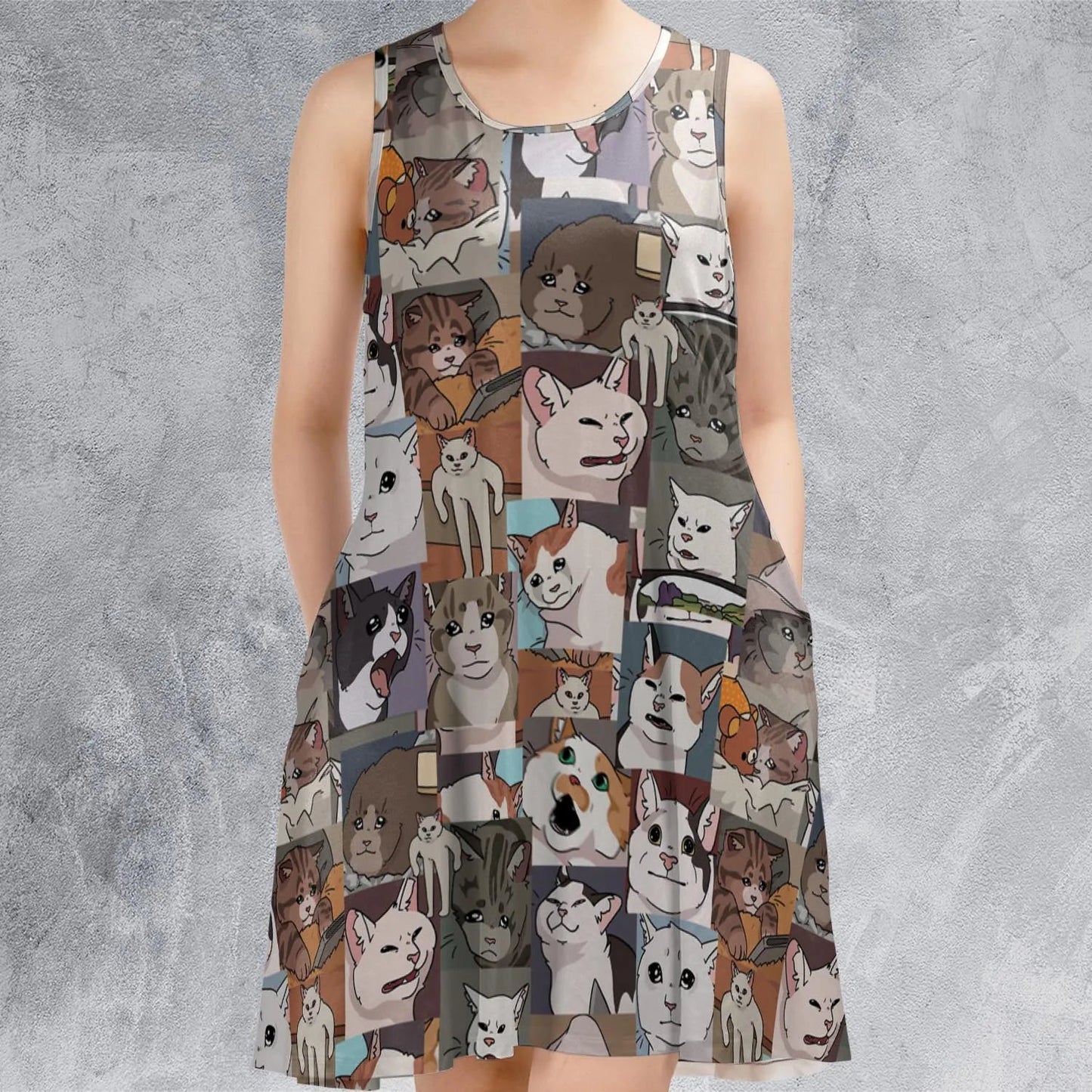 Casual Sleeveless Dress - VP44M8L2