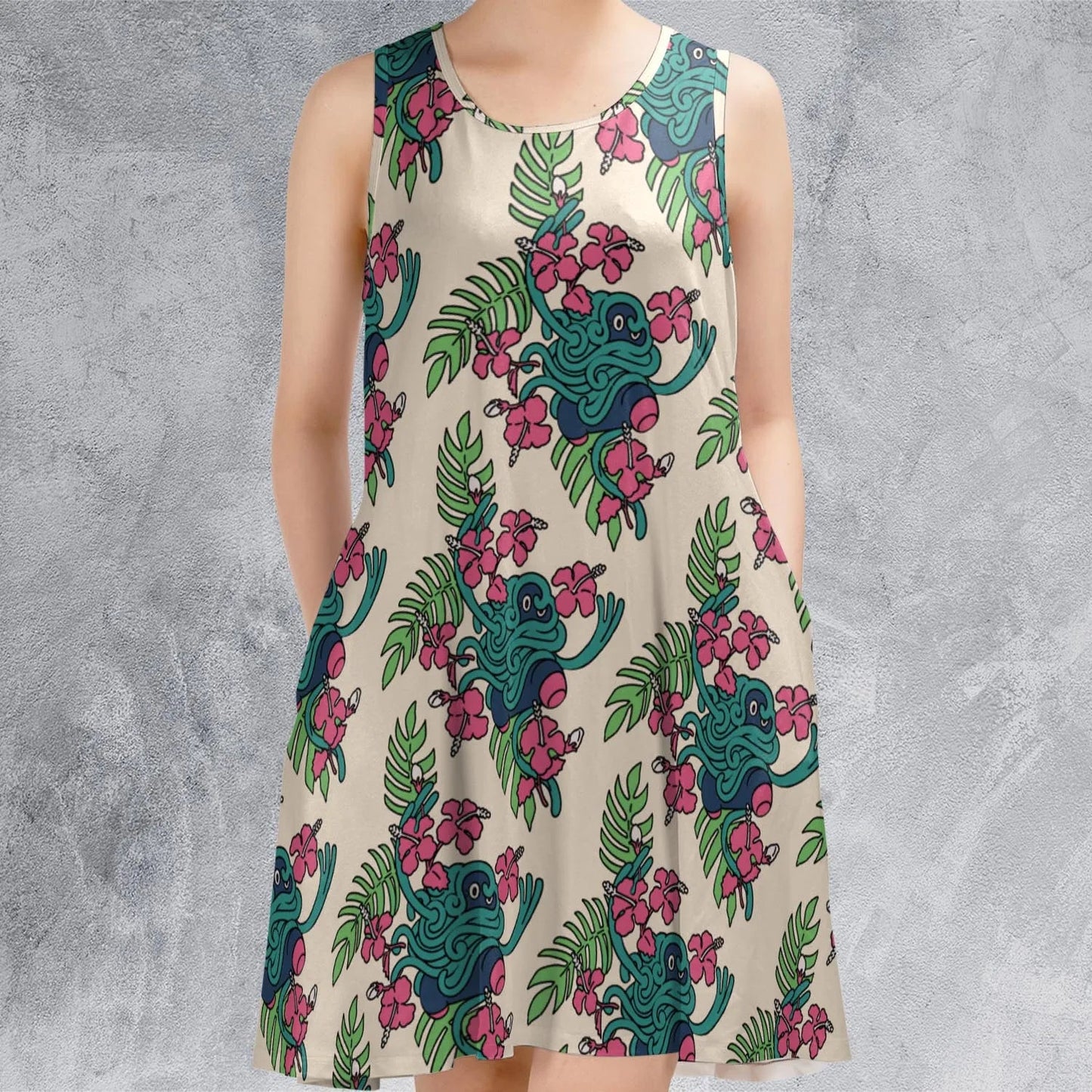 Casual Sleeveless Dress - XHL459HF