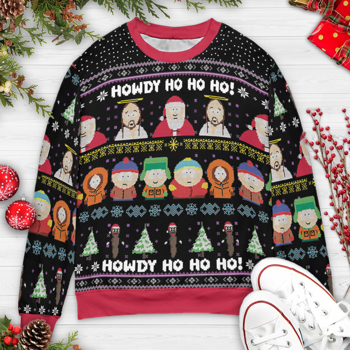 Ugly Christmas Sweatshirt - T1ZHYBCD