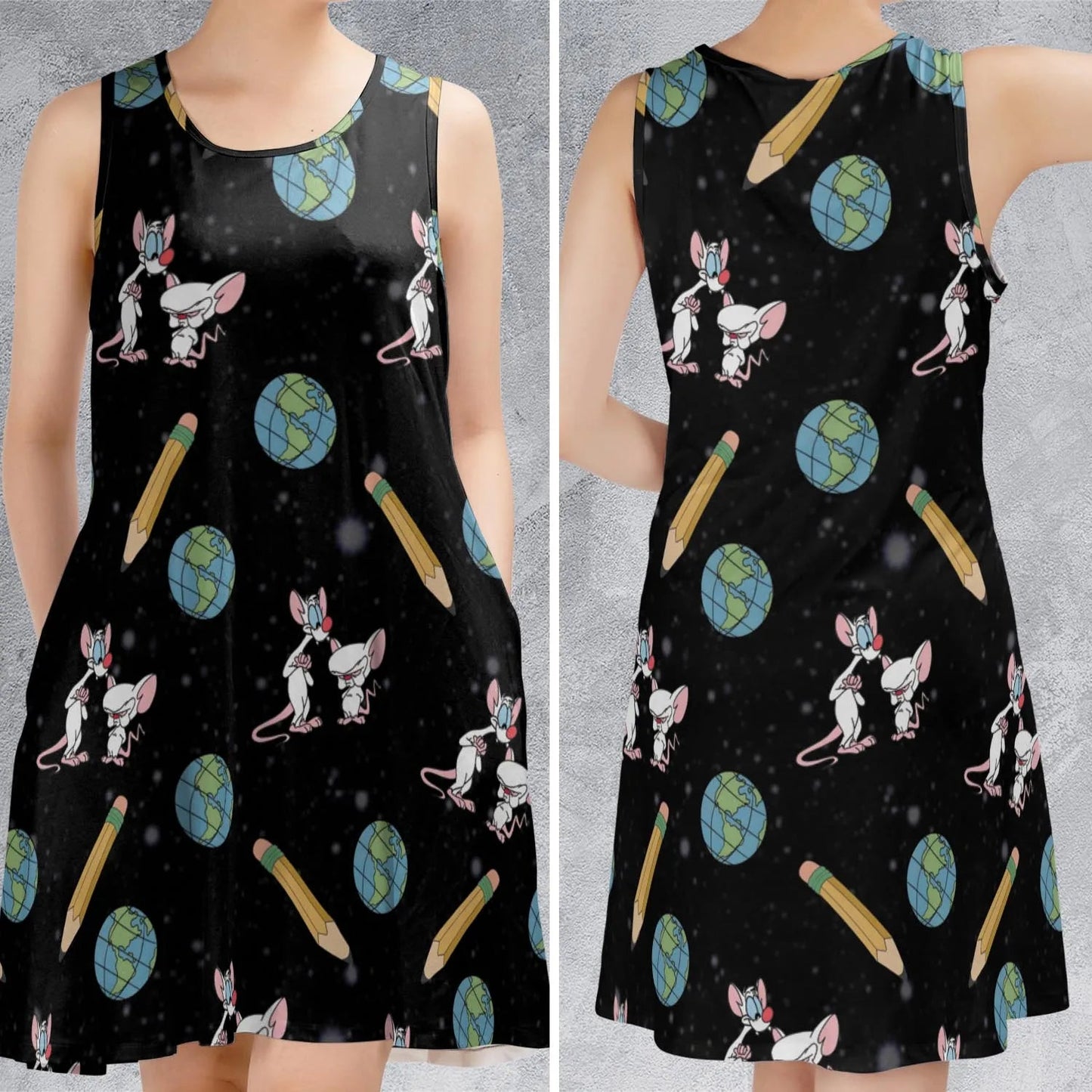 Casual Sleeveless Dress - PUFHJHBB