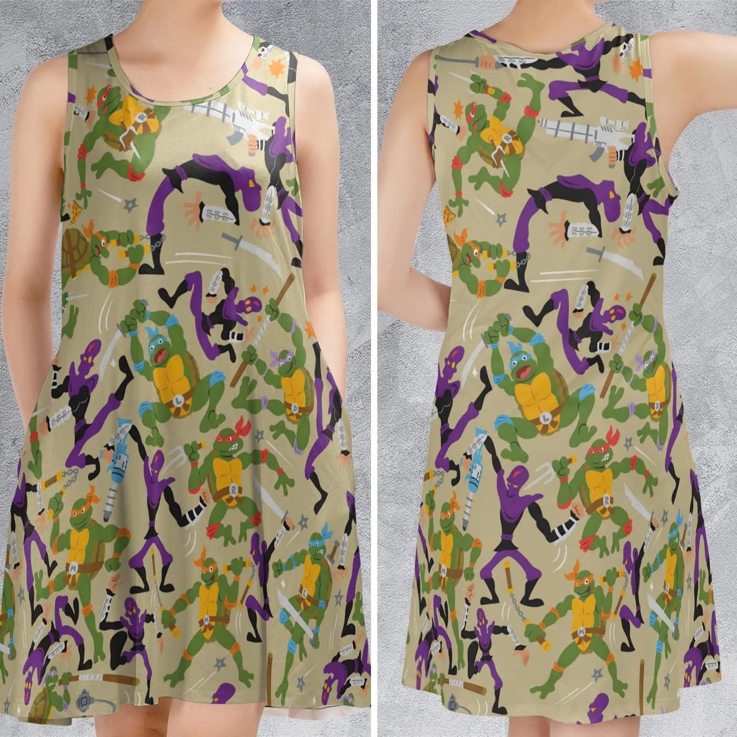 Casual Sleeveless Dress - 4GJPYKNV