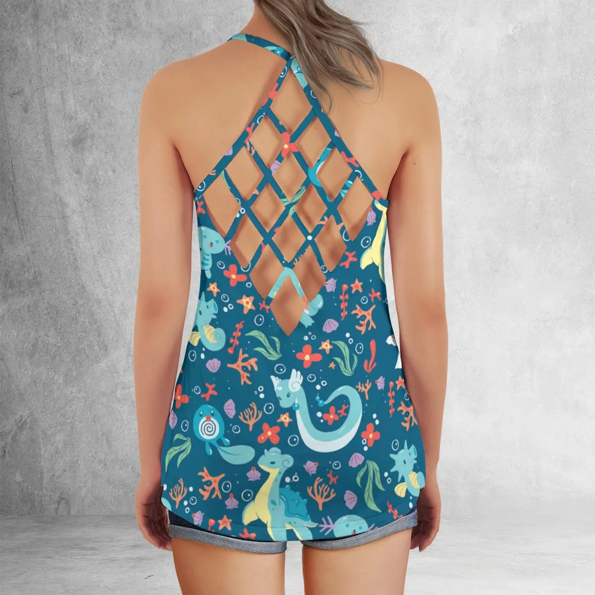 Lattice Back Tank Top - YRZF3UVX