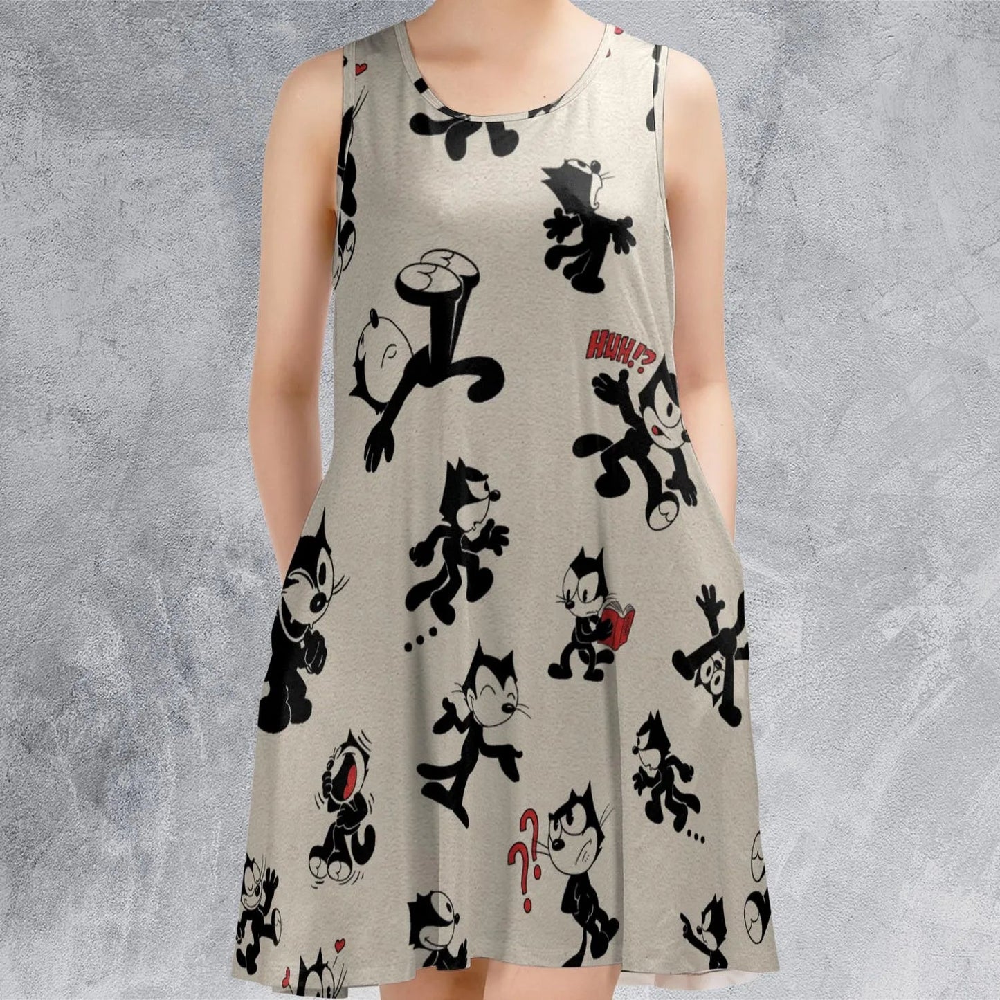 Casual Sleeveless Dress - 4MS7T5JB