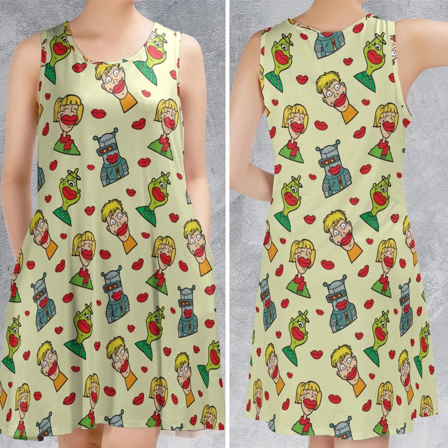 Casual Sleeveless Dress - NT9EX9PJ