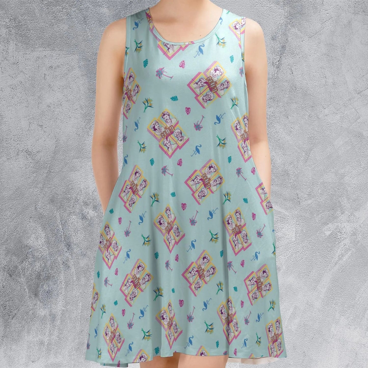 Casual Sleeveless Dress - 8PAB8CWT