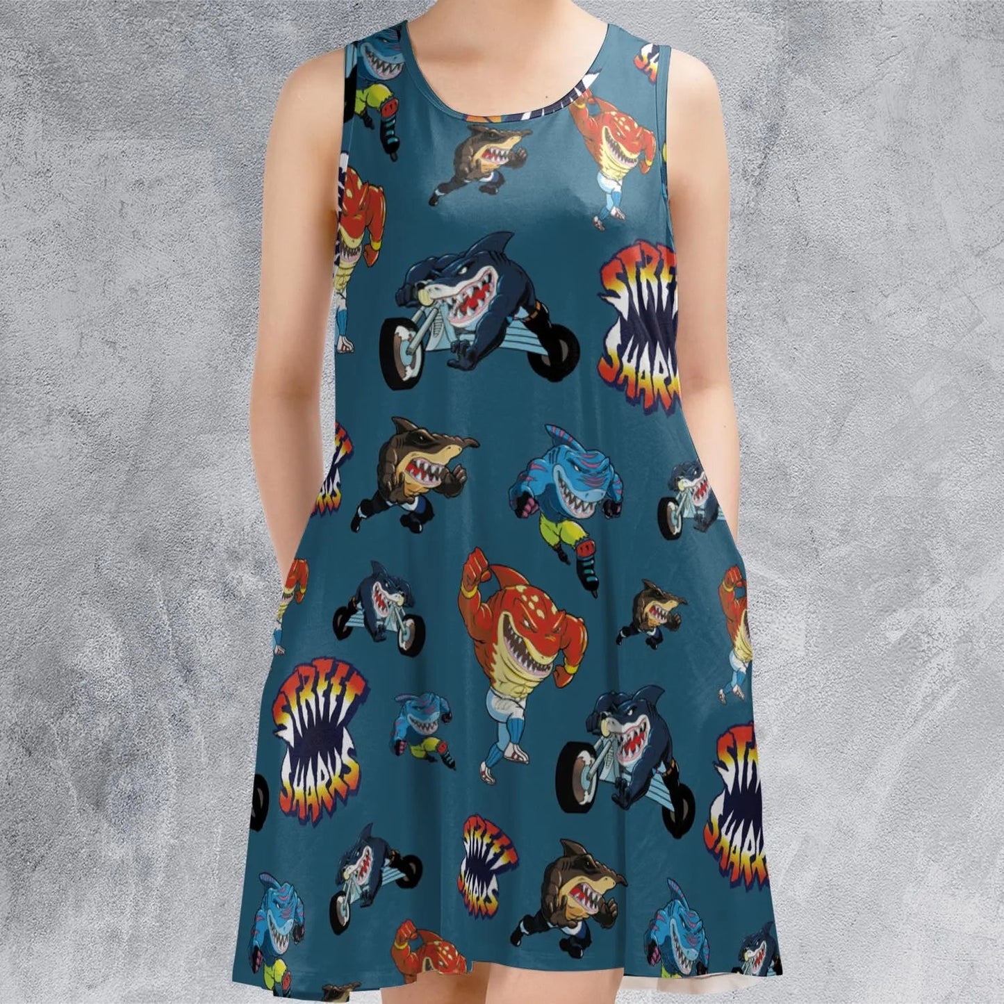 Casual Sleeveless Dress - H1PYAXVW