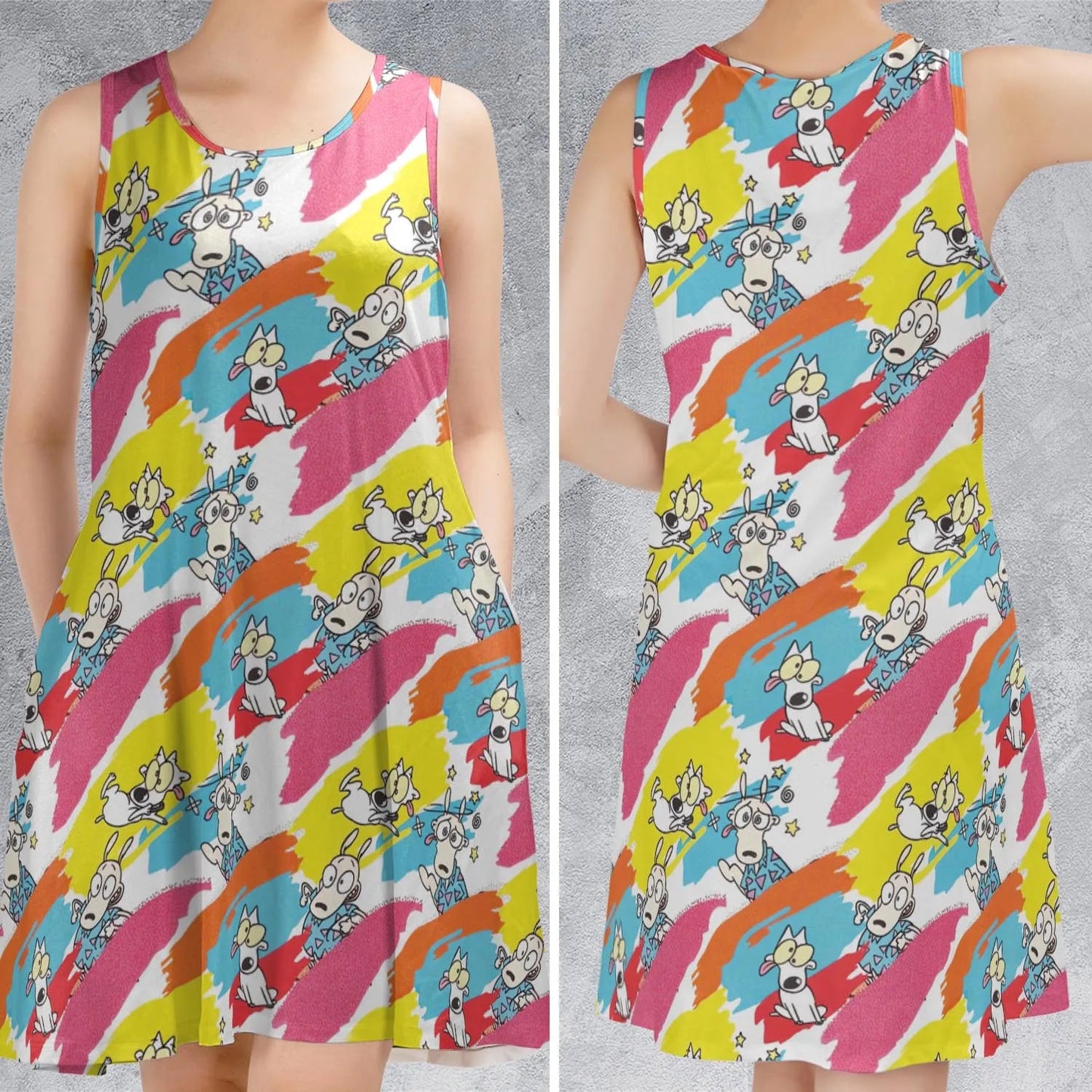 Casual Sleeveless Dress - 6H3C3LUQ