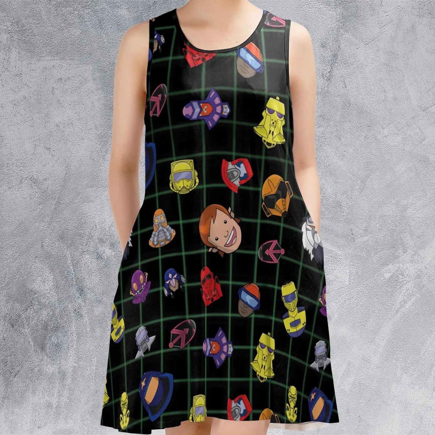 Casual Sleeveless Dress - G6EPK2HE
