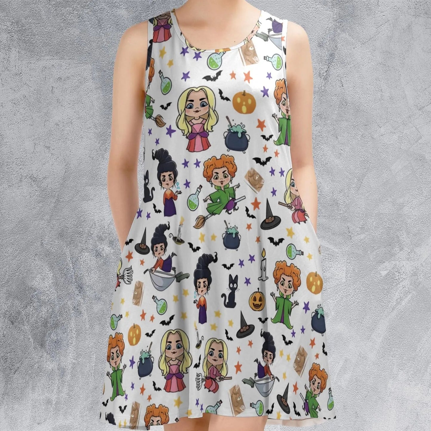 Casual Sleeveless Dress - BDETV9FQ