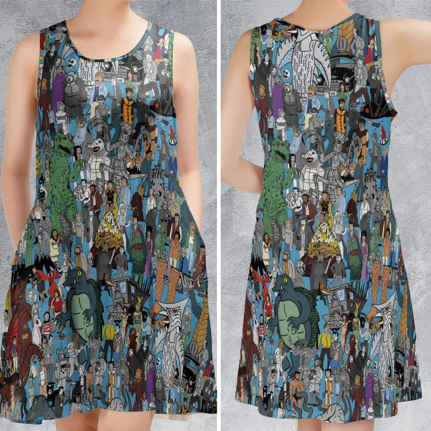 Casual Sleeveless Dress - 4S441ZGG