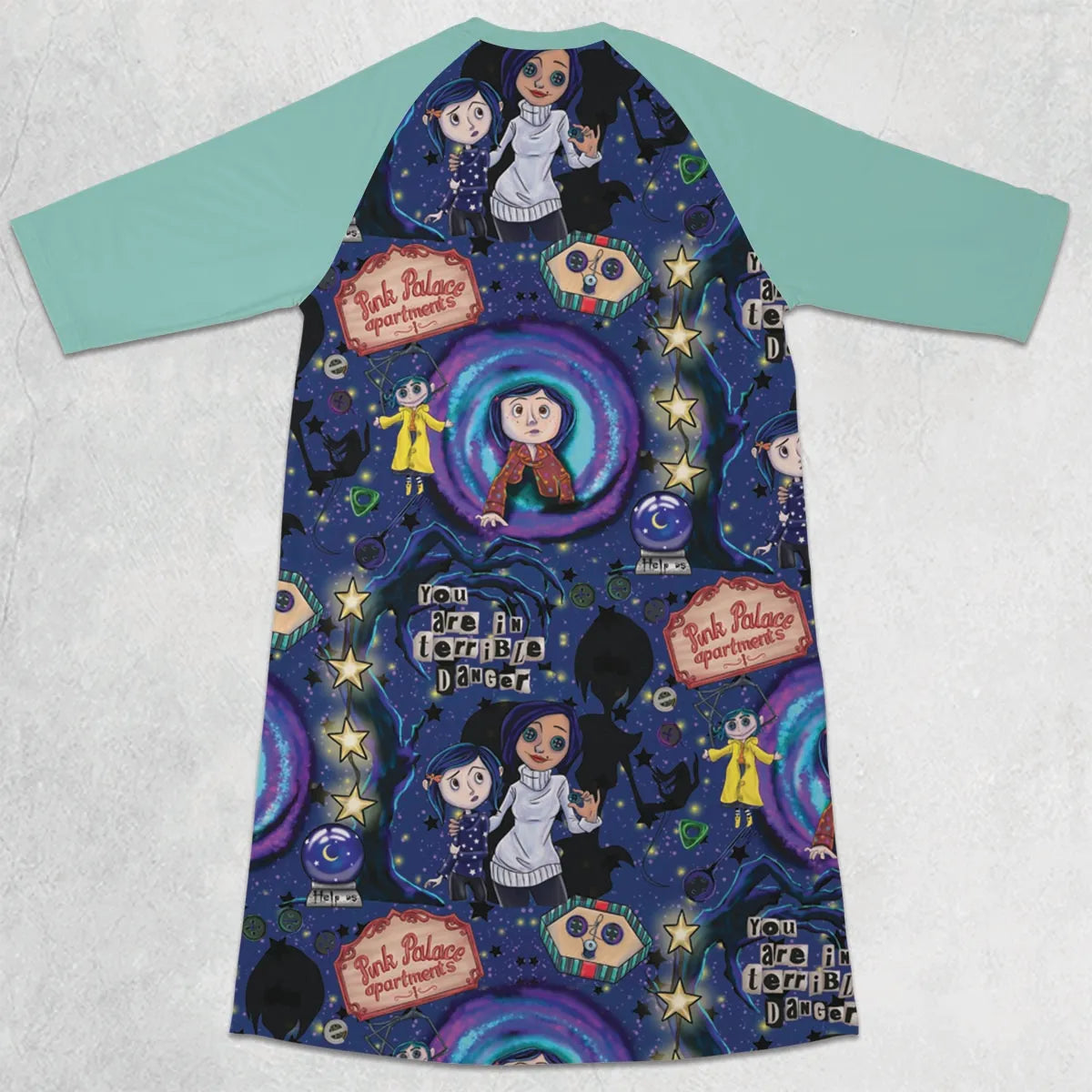 3/4 Sleeve Raglan Dress - WYPDCXXM