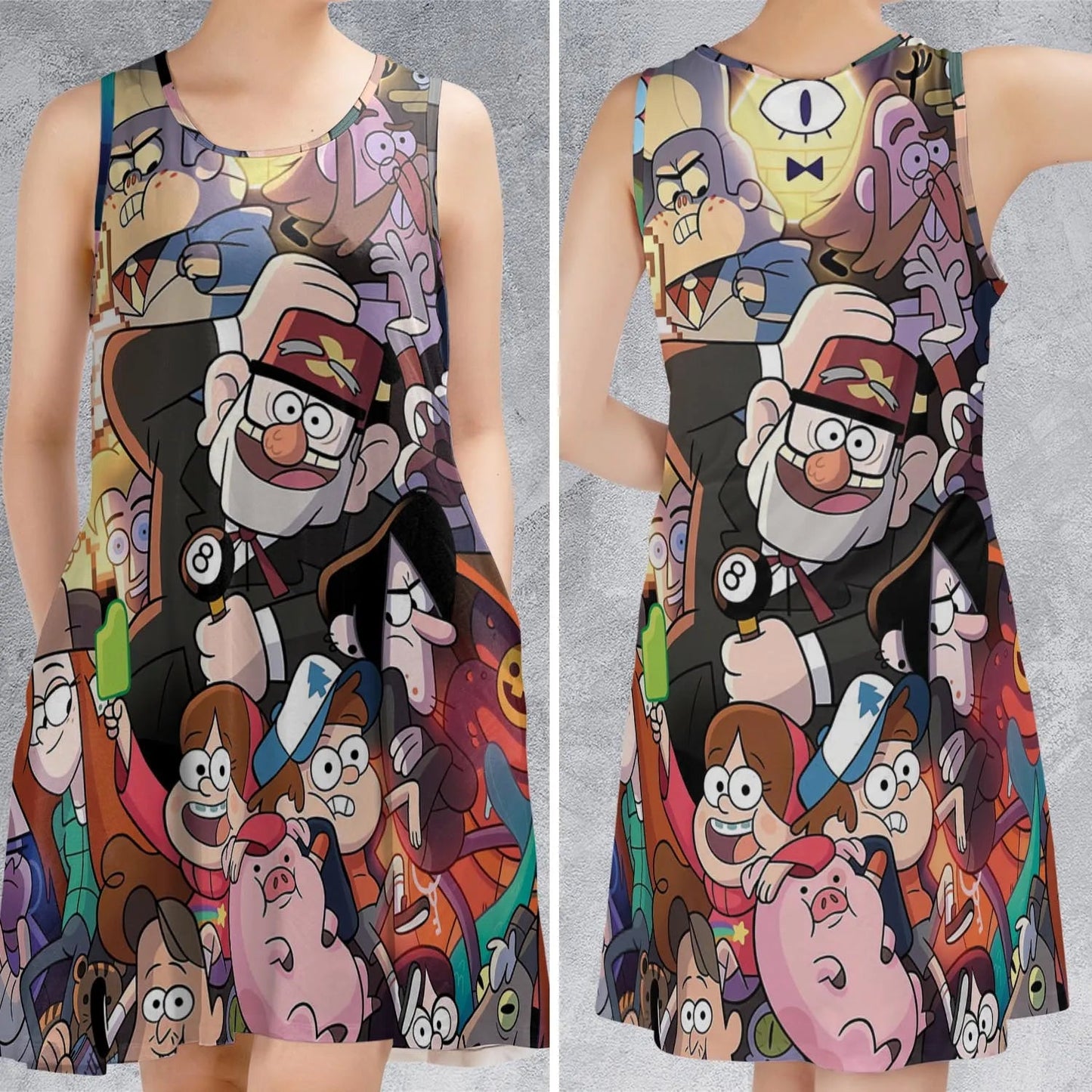 Casual Sleeveless Dress - AZ1JQNYJ