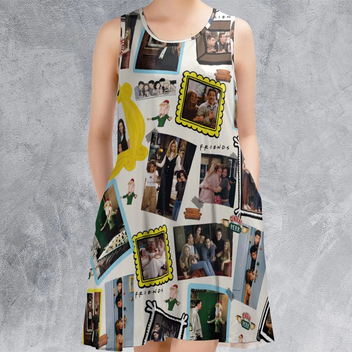 Casual Sleeveless Dress - GJL5G45S