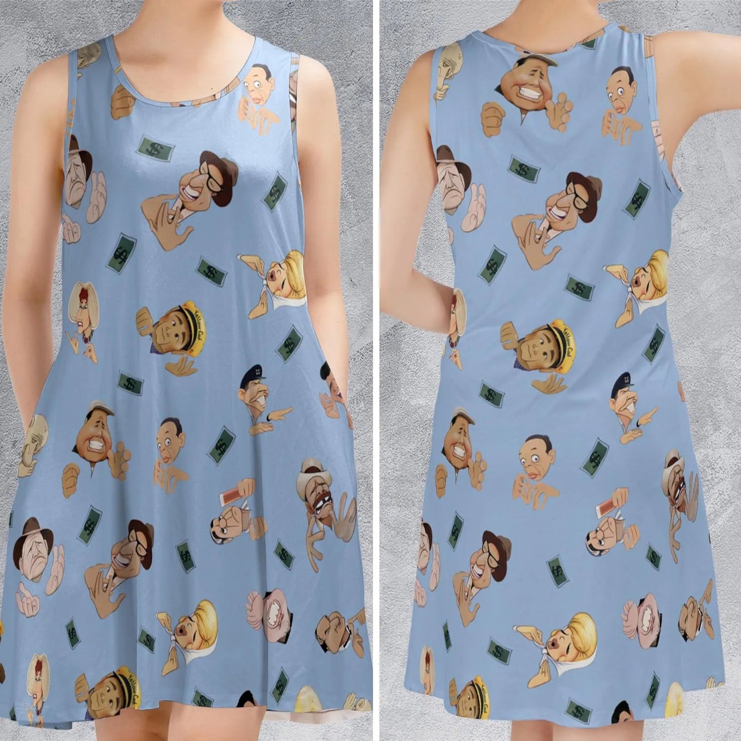 Casual Sleeveless Dress - N7XFUZ1U
