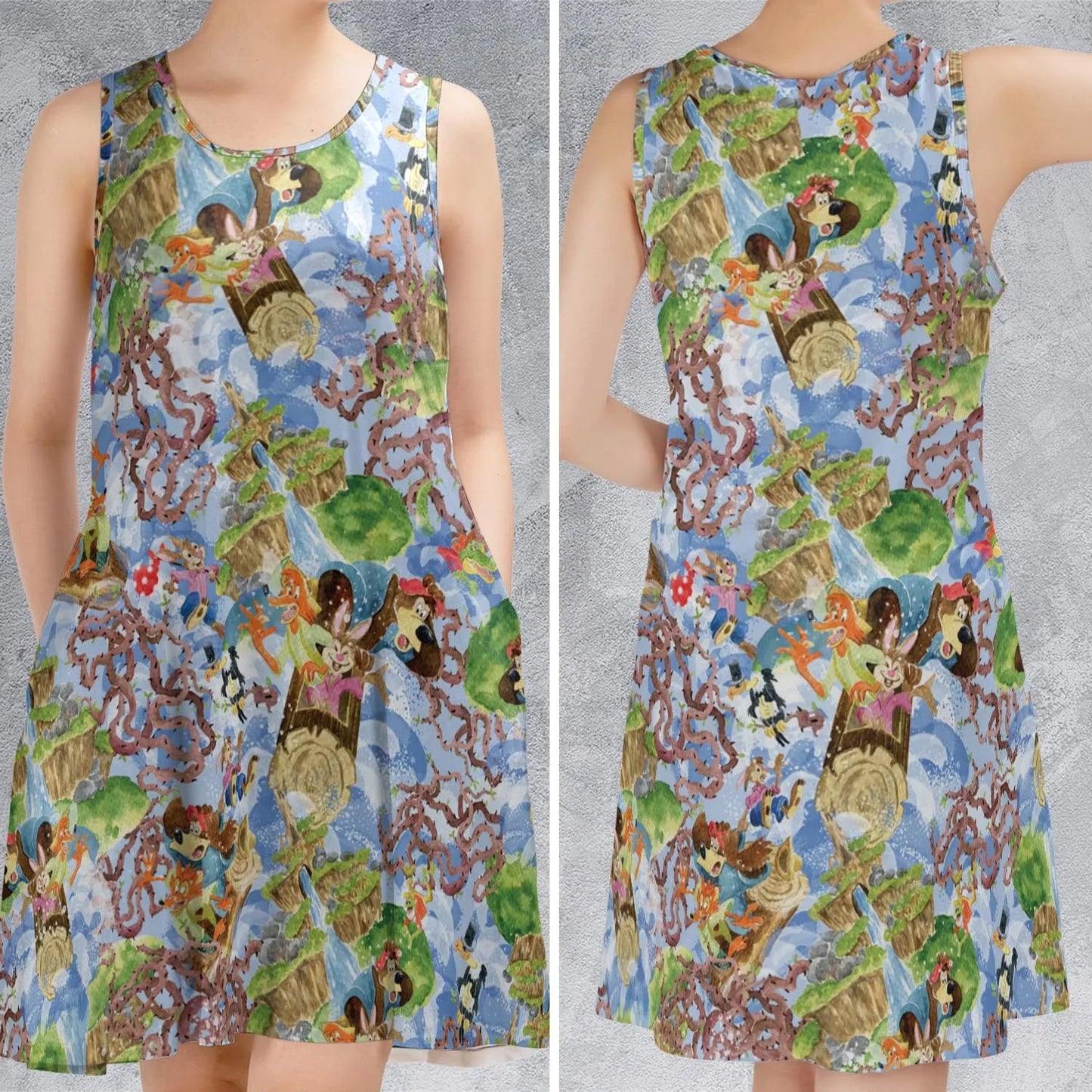 Casual Sleeveless Dress - Y676C6Z5