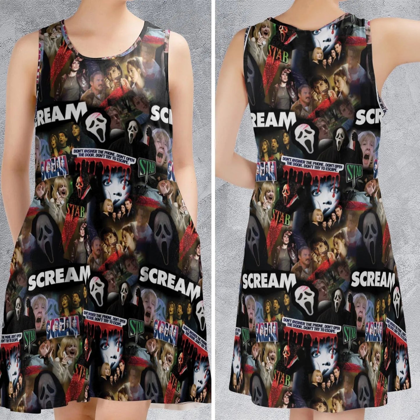 Casual Sleeveless Dress - 54VCX4GZ