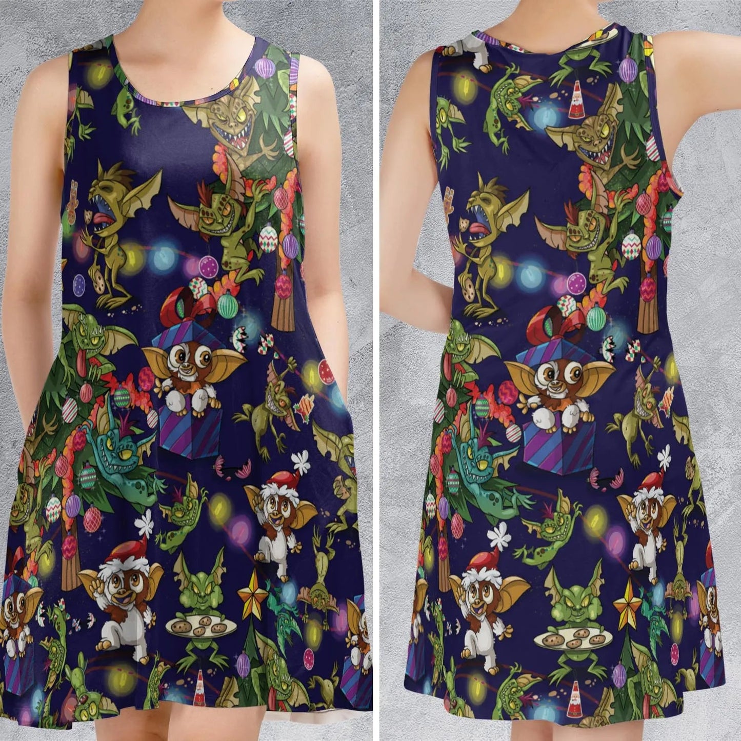 Casual Sleeveless Dress - QEC5B87P