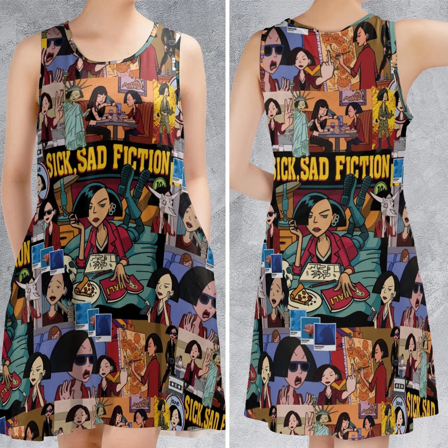 Casual Sleeveless Dress - 7VPHSDKK